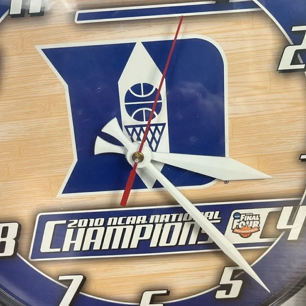 Duke University 2010 National Basketball Championship WinCraft Wall Clock NIB